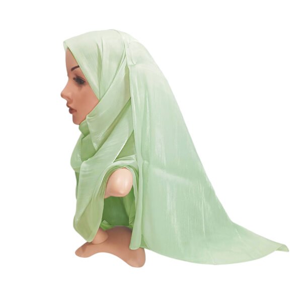 Shimmer Soft Tissue Hijab – Lightweight Shiny Modest Scarf by Cwen Collection