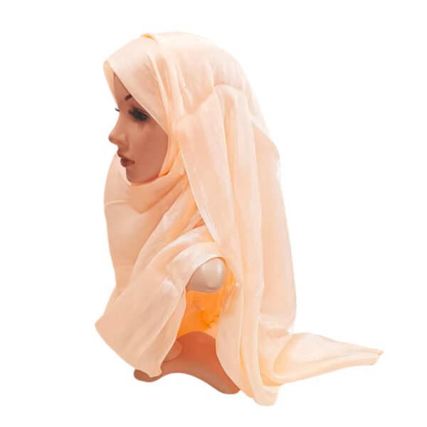 Shimmer Soft Tissue Hijab – Lightweight Shiny Modest Scarf by Cwen Collection