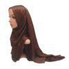 Embossed Muna Satin Hijab | Self-Textured Satin Scarf