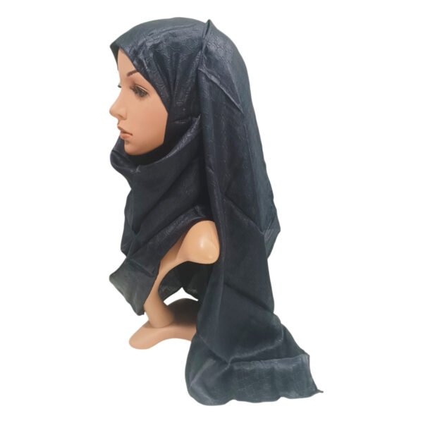 Embossed Muna Satin Hijab | Self-Textured Satin Scarf