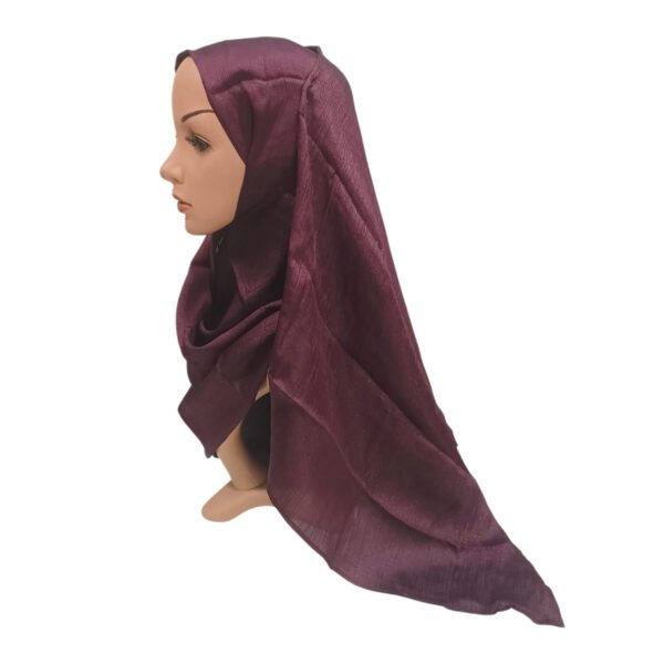 Embossed Muna Satin Hijab | Self-Textured Satin Scarf