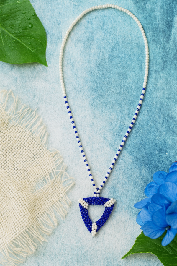Azure Triangle Necklace 3