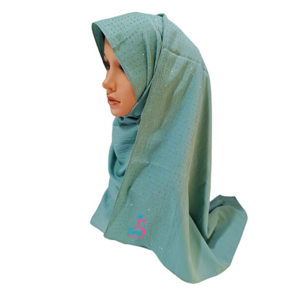 Balloon Cotton Hijab with Rhinestones | Sparkling Cotton Headscarf