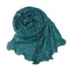 Crinkle Cotton Hijab Scarf | Silver Metallic Headscarf