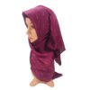 Chiffon Hijab Scarf with Silver Rhinestones