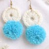 03 4-5 White Crochet Dangle Earrings – Cloudy Puff