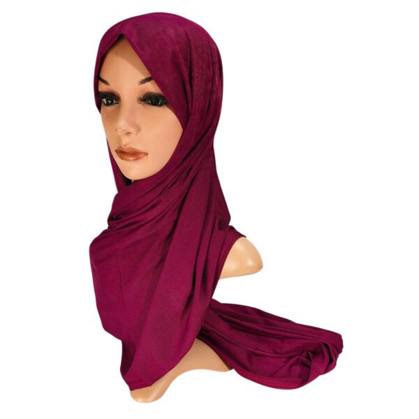 Bamboo Jersey Rib Hijab | Premium Imported Breathable Wrap
