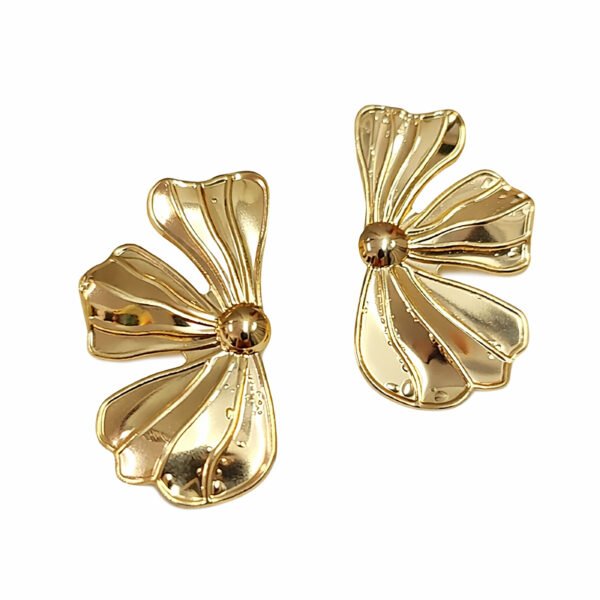 Golden Wings 01 4-4 Golden Wings Earrings | Anti-Tarnish Sculpted Gold Studs