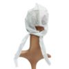 Cotton Makhna Scarf for Hajj Umrah & Namaz | Breathable Prayer Hijab with Zip - White