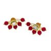 Kundan Petal Earring Double Sided – Traditional Indian Ear Jackets